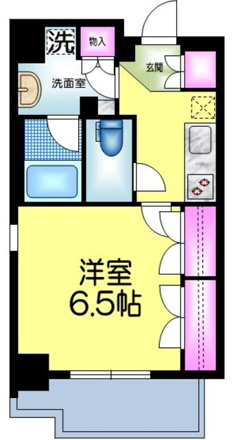 ナビウスプレリア東日本橋の間取り|★角部屋２面窓★