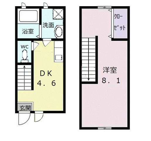 フォーブルハウス中園Ｂの間取り