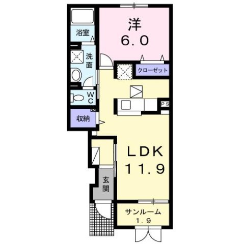 プラム　アライブの間取り
