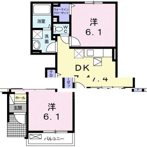 ミルト　クラールの間取り
