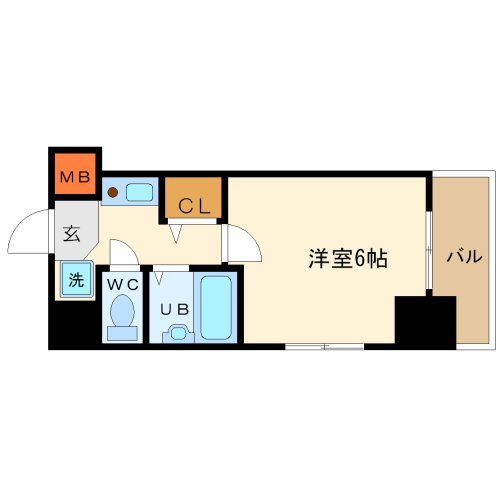 セレッソコート西心斎橋Ⅱの間取り|セレッソコート西心斎橋Ⅱ　間取り