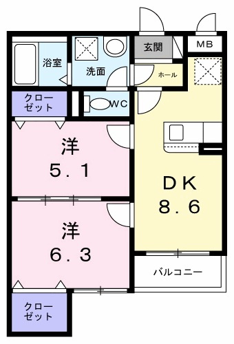 ヴェルナール赤羽の間取り
