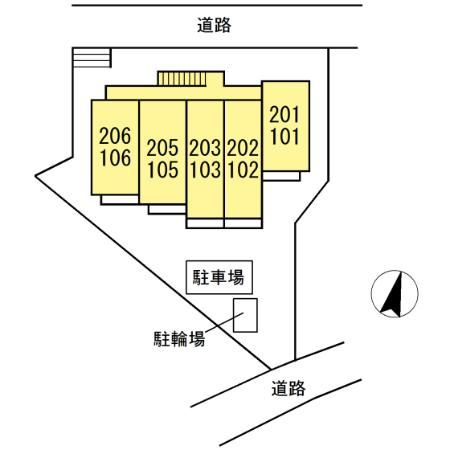 クレールコート井土ヶ谷の区画図