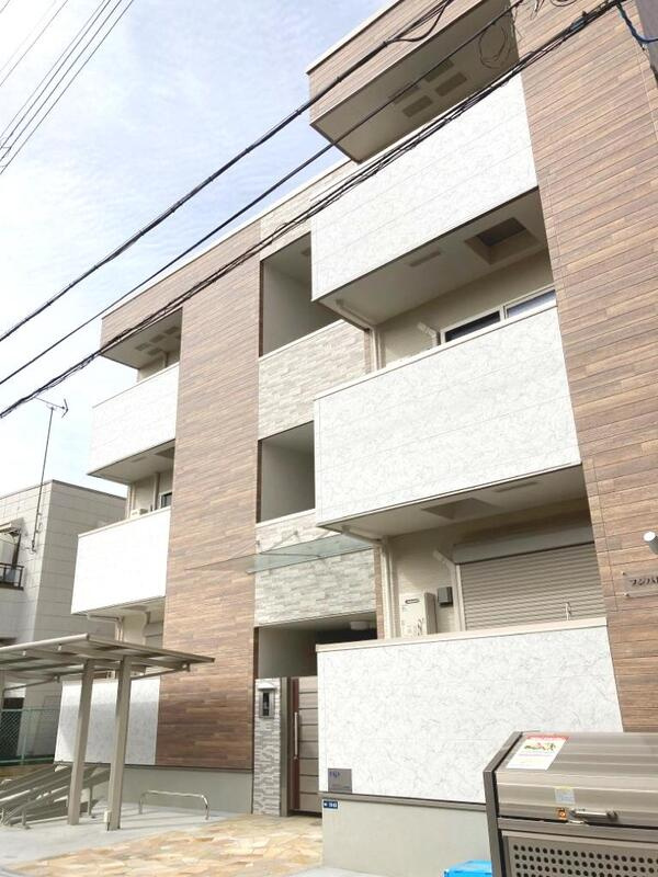フジパレス千里丘Ⅱ番館の外観パース|おしゃれな外観です