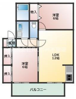 セジュールウエストの間取り