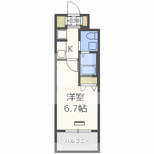 エステムコート梅田・天神橋Ⅲアヴァンテの間取り|エステムコート梅田・天神橋Ⅲアヴァンテ　開放感のある間取り