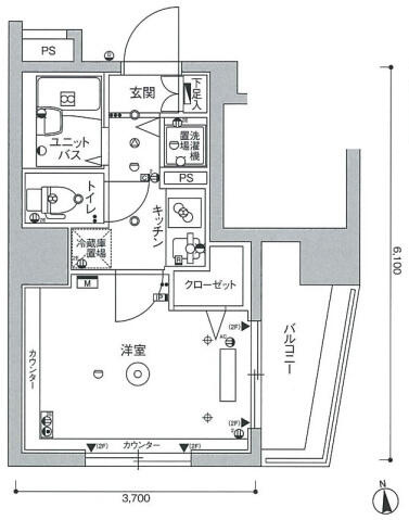 【間取り】 | スカイコート大森壱番館 | 間取図