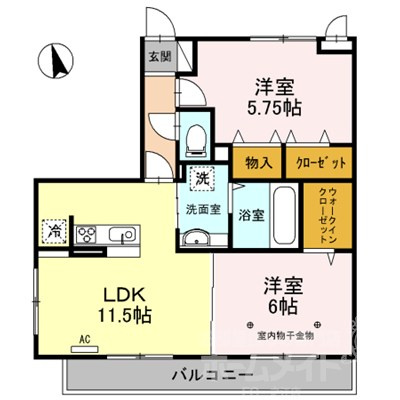 ロイヤルティアラⅡ・Ⅲの間取り