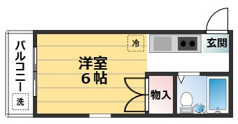 ハイツ東の間取り