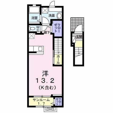 【間取り】 | ＪａｄｅＨｏｕｓｅ庄町　Ｂ