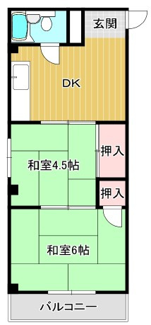住吉ハイツの間取り