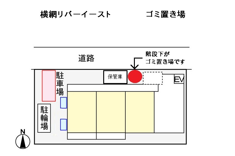 横網リバーイーストの区画図