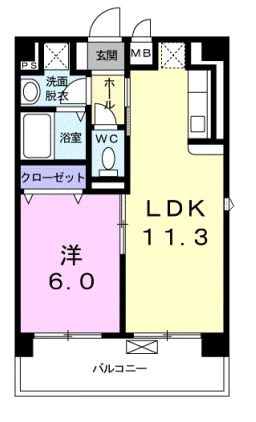 横網リバーイーストの間取り