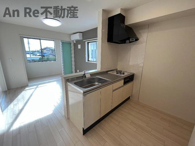 川口市大字新井宿のアパートのキッチン