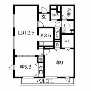 Crescent小松の間取り