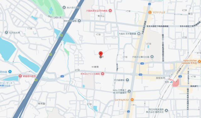アーバンライフ茨木の地図