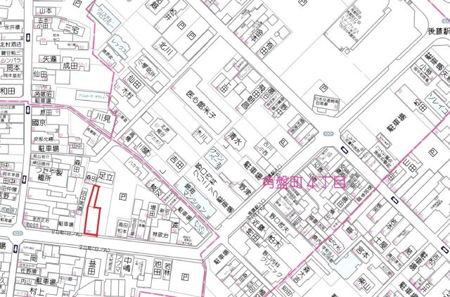 米子市立町3-100の地図
