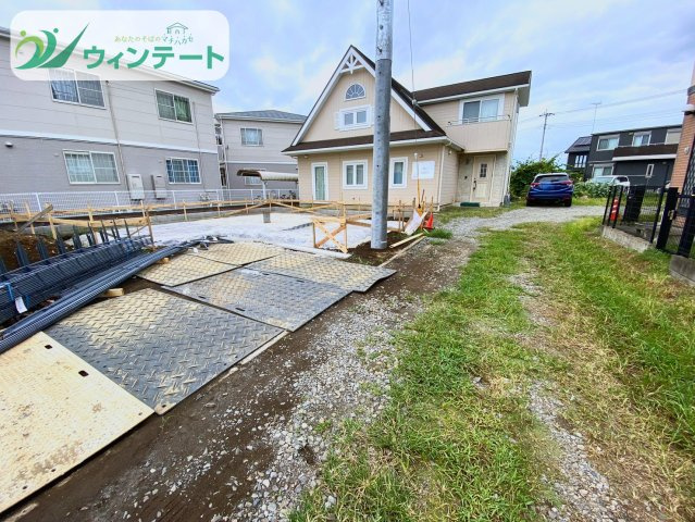 つくば市花畑3丁目25番　新築戸建　A号棟の外観|現在建築中です！お近くの同仕様内観の物件も見れますのでお気軽にお問い合わせください！