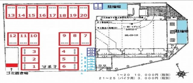 パークフロントレジデンスの区画図
