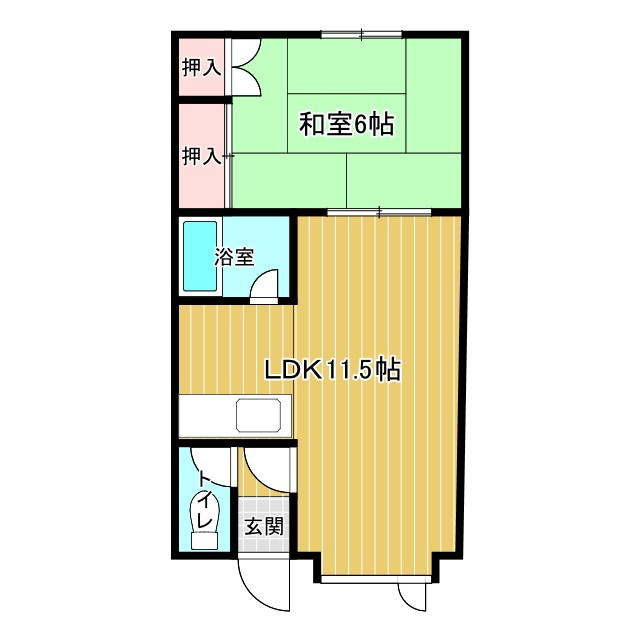 エスレイア豊町の間取り