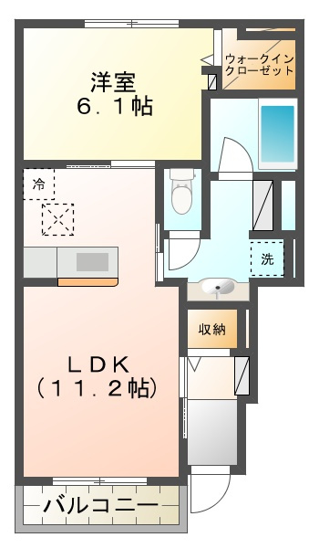 クレモンティーヌA棟の間取り