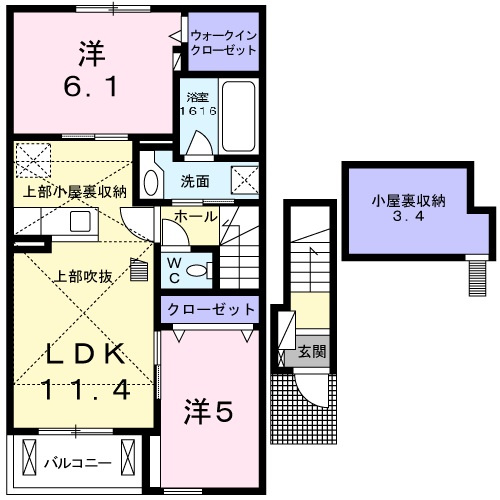 クレモンティーヌA棟の間取り
