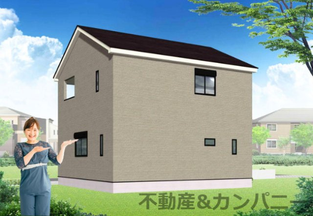 クレイドルガーデン松山市立花第2-1号棟　松山市立花5丁目新築戸建の外観|外観パースです。