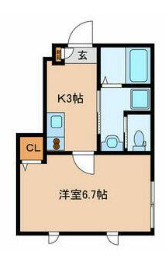 中野区若宮３丁目のアパートの間取り