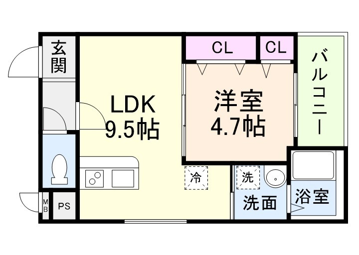 (仮称)フジパレス奈良町の間取り