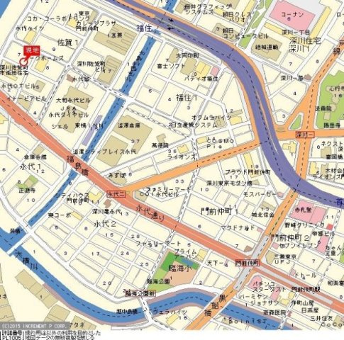 江東区佐賀１丁目の賃貸マンションの地図