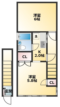 浅川方の間取り