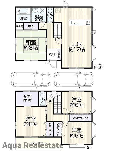 高松市十川西町 中古戸建の間取り