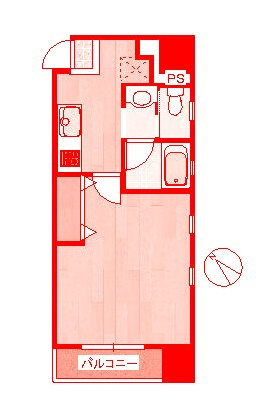 藤沢市湘南台２丁目の賃貸マンションの間取り