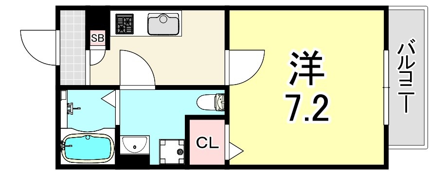 CRASTINE姫島の間取り
