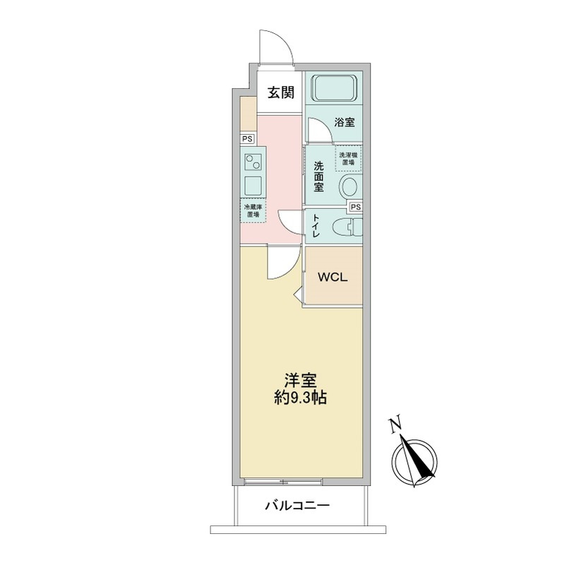 レオ四拾八番館の間取り