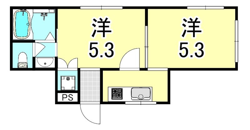 フローラル南塚口の間取り