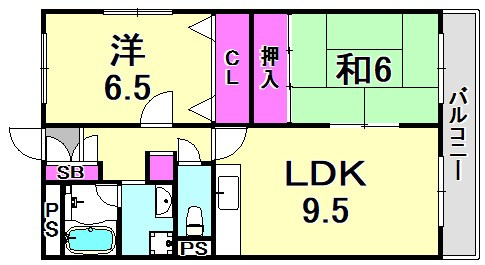 メゾン南塚口の間取り
