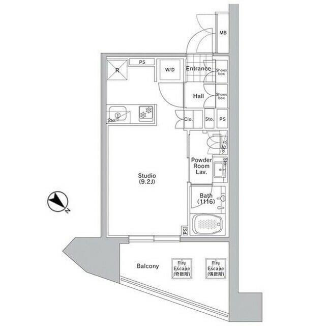 コンフォリア渋谷WESTの間取り