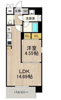 レオングラン本町橋の間取り
