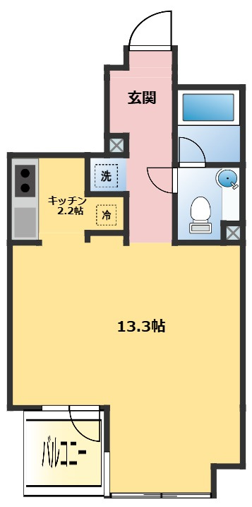 朝日ラ・パリオ四谷の間取り