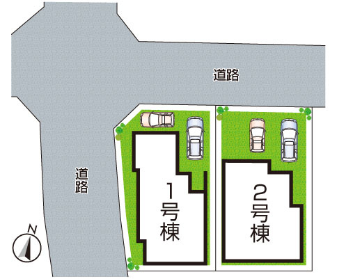 神戸市須磨区緑が丘　第3期　新築一戸建ての区画図|全2区画
