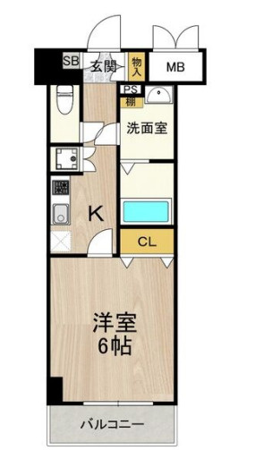 ルクレ難波の間取り