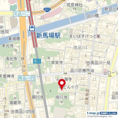 グラン南品川の地図