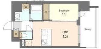 S-RESIDENCE難波西alterの間取り