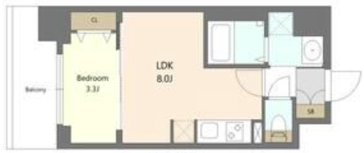 S-RESIDENCE難波西alterの間取り