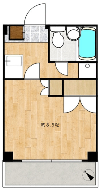 メゾンアサヒの間取り