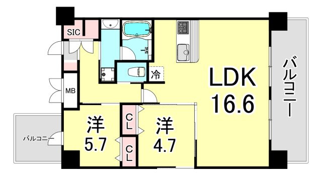 サクラーレ甲子園の間取り