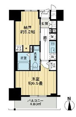 エステムプラザ大手前エヴァースの間取り