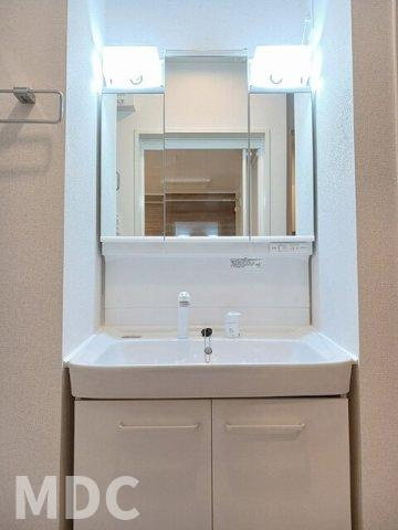 徳島市八万町川南のアパートの洗面所