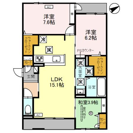 【間取り】 | サンテリアミズオ